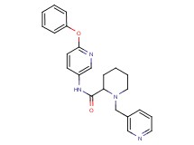 N-(6-phenoxy-3-pyridinyl)-1-(3-pyridinylmethyl)-2-piperidinecarboxamide