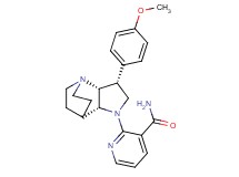 2-[(3R*,3aR*,7aR*)-3-(4-methoxyphenyl)hexahydro-4,7-ethanopyrrolo[3,2-b]pyridin-1(2H)-yl]nicotinamide