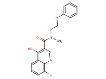 8-fluoro-4-hydroxy-N-methyl-N-(2-phenoxyethyl)-3-quinolinecarboxamide