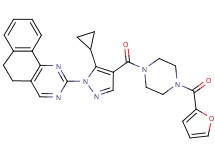 2-(5-cyclopropyl-4-{[4-(2-furoyl)-1-piperazinyl]carbonyl}-1H-pyrazol-1-yl)-5,6-dihydrobenzo[h]quinazoline