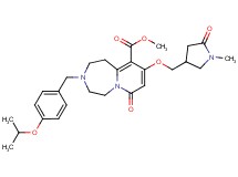 methyl 3-(4-isopropoxybenzyl)-9-[(1-methyl-5-oxo-3-pyrrolidinyl)methoxy]-7-oxo-1,2,3,4,5,7-hexahydropyrido[1,2-d][1,4]diazepine-10-carboxylate