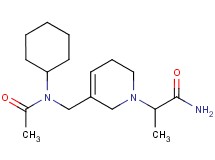 2-[5-{[acetyl(cyclohexyl)amino]methyl}-3,6-dihydropyridin-1(2H)-yl]propanamide
