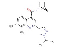 4-[(1S*,4S*)-2-azabicyclo[2.2.1]hept-2-ylcarbonyl]-2-(1-isopropyl-1H-pyrazol-4-yl)-7,8-dimethylquinoline