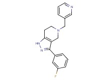 3-(3-fluorophenyl)-5-(pyridin-3-ylmethyl)-4,5,6,7-tetrahydro-1H-pyrazolo[4,3-c]pyridine