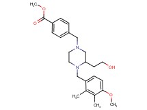 methyl 4-{[3-(2-hydroxyethyl)-4-(4-methoxy-2,3-dimethylbenzyl)-1-piperazinyl]methyl}benzoate