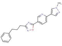 2-(1-methyl-1H-pyrazol-4-yl)-5-[3-(3-phenylpropyl)-1,2,4-oxadiazol-5-yl]pyridine