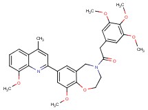 9-methoxy-7-(8-methoxy-4-methyl-2-quinolinyl)-4-[(3,4,5-trimethoxyphenyl)acetyl]-2,3,4,5-tetrahydro-1,4-benzoxazepine