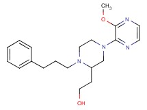 2-[4-(3-methoxy-2-pyrazinyl)-1-(3-phenylpropyl)-2-piperazinyl]ethanol