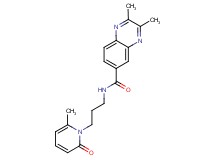 2,3-dimethyl-N-[3-(6-methyl-2-oxo-1(2H)-pyridinyl)propyl]-6-quinoxalinecarboxamide