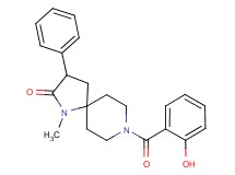 8-(2-hydroxybenzoyl)-1-methyl-3-phenyl-1,8-diazaspiro[4.5]decan-2-one