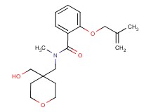 N-{[4-(hydroxymethyl)tetrahydro-2H-pyran-4-yl]methyl}-N-methyl-2-[(2-methylprop-2-en-1-yl)oxy]benzamide