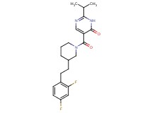 5-({3-[2-(2,4-difluorophenyl)ethyl]-1-piperidinyl}carbonyl)-2-isopropyl-4(3H)-pyrimidinone