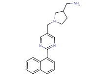 1-(1-{[2-(1-naphthyl)pyrimidin-5-yl]methyl}pyrrolidin-3-yl)methanamine