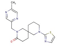 2-[(5-methyl-2-pyrazinyl)methyl]-8-(1,3-thiazol-2-yl)-2,8-diazaspiro[5.5]undecan-3-one
