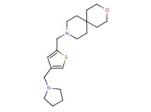 9-{[4-(pyrrolidin-1-ylmethyl)-2-thienyl]methyl}-3-oxa-9-azaspiro[5.5]undecane