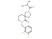 7-(2,3-difluorobenzyl)-2-isobutyryl-2,7-diazaspiro[4.5]decan-6-one