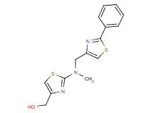 (2-{methyl[(2-phenyl-1,3-thiazol-4-yl)methyl]amino}-1,3-thiazol-4-yl)methanol