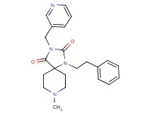 8-methyl-1-(2-phenylethyl)-3-(3-pyridinylmethyl)-1,3,8-triazaspiro[4.5]decane-2,4-dione