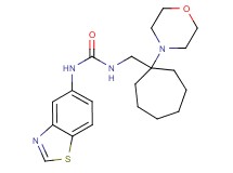 N-1,3-benzothiazol-5-yl-N'-[(1-morpholin-4-ylcycloheptyl)methyl]urea