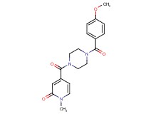 4-{[4-(4-methoxybenzoyl)-1-piperazinyl]carbonyl}-1-methyl-2(1H)-pyridinone