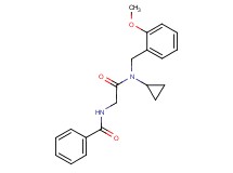 N-{2-[cyclopropyl(2-methoxybenzyl)amino]-2-oxoethyl}benzamide