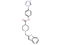 1-(1-benzothien-2-ylmethyl)-N-[4-(1H-tetrazol-1-yl)phenyl]-4-piperidinecarboxamide