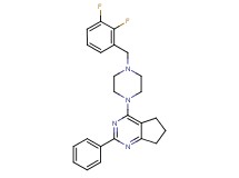4-[4-(2,3-difluorobenzyl)-1-piperazinyl]-2-phenyl-6,7-dihydro-5H-cyclopenta[d]pyrimidine