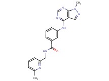 3-[(1-methyl-1H-pyrazolo[3,4-d]pyrimidin-4-yl)amino]-N-[(6-methyl-2-pyridinyl)methyl]benzamide trifluoroacetate