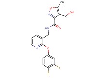 N-{[2-(3,4-difluorophenoxy)pyridin-3-yl]methyl}-4-(hydroxymethyl)-5-methylisoxazole-3-carboxamide