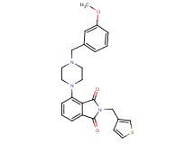 4-[4-(3-methoxybenzyl)-1-piperazinyl]-2-(3-thienylmethyl)-1H-isoindole-1,3(2H)-dione