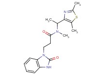 N-[1-(2,5-dimethyl-1,3-thiazol-4-yl)ethyl]-N-methyl-3-(2-oxo-2,3-dihydro-1H-benzimidazol-1-yl)propanamide