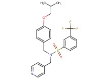 N-(4-isobutoxybenzyl)-N-(4-pyridinylmethyl)-3-(trifluoromethyl)benzenesulfonamide