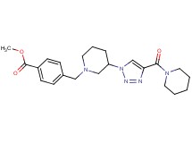 methyl 4-({3-[4-(1-piperidinylcarbonyl)-1H-1,2,3-triazol-1-yl]-1-piperidinyl}methyl)benzoate
