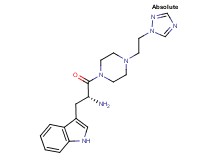 ((1R)-1-(1H-indol-3-ylmethyl)-2-oxo-2-{4-[2-(1H-1,2,4-triazol-1-yl)ethyl]-1-piperazinyl}ethyl)amine dihydrochloride