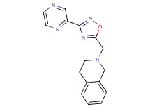 2-{[3-(2-pyrazinyl)-1,2,4-oxadiazol-5-yl]methyl}-1,2,3,4-tetrahydroisoquinoline