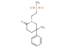5-methyl-1-[2-(methylsulfonyl)ethyl]-5-phenylpiperidin-2-one