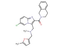 1-[6-chloro-2-(3,4-dihydro-2(1H)-isoquinolinylcarbonyl)imidazo[1,2-a]pyridin-3-yl]-N-methyl-N-[(5-methyl-2-furyl)methyl]methanamine