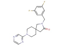 2-(3,5-difluorobenzyl)-8-(2-pyrazinyl)-2,8-diazaspiro[4.5]decan-3-one
