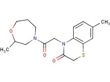 7-methyl-4-[2-(2-methyl-1,4-oxazepan-4-yl)-2-oxoethyl]-2H-1,4-benzothiazin-3(4H)-one