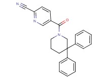 5-[(3,3-diphenylpiperidin-1-yl)carbonyl]pyridine-2-carbonitrile