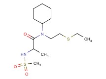 N-cyclohexyl-N-[2-(ethylthio)ethyl]-2-[(methylsulfonyl)amino]propanamide