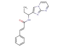 (2E)-N-(1-imidazo[1,2-a]pyrimidin-2-ylpropyl)-3-phenylacrylamide