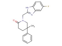 1-[(5-fluoro-1H-benzimidazol-2-yl)methyl]-5-methyl-5-phenylpiperidin-2-one