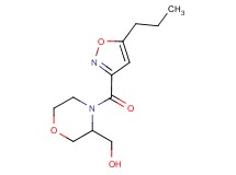 {4-[(5-propyl-3-isoxazolyl)carbonyl]-3-morpholinyl}methanol
