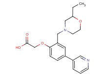 {2-[(2-ethylmorpholin-4-yl)methyl]-4-pyridin-3-ylphenoxy}acetic acid