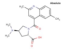 (4R)-4-(dimethylamino)-1-[(2,6-dimethyl-4-quinolinyl)carbonyl]-L-proline
