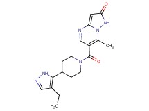 6-{[4-(4-ethyl-1H-pyrazol-5-yl)piperidin-1-yl]carbonyl}-7-methylpyrazolo[1,5-a]pyrimidin-2(1H)-one