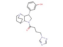 3-{(3R*,3aR*,7aR*)-1-[4-(1H-1,2,4-triazol-1-yl)butanoyl]octahydro-4,7-ethanopyrrolo[3,2-b]pyridin-3-yl}phenol