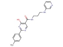 4-hydroxy-2-(4-methylphenyl)-N-[3-(pyridin-3-ylamino)propyl]pyrimidine-5-carboxamide