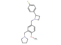 1-(5-{[2-(4-fluorophenyl)azetidin-1-yl]methyl}-2-methoxybenzyl)pyrrolidine